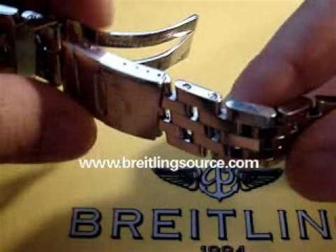 how to take links out of a breitling watch|Breitling bracelet pins removed.